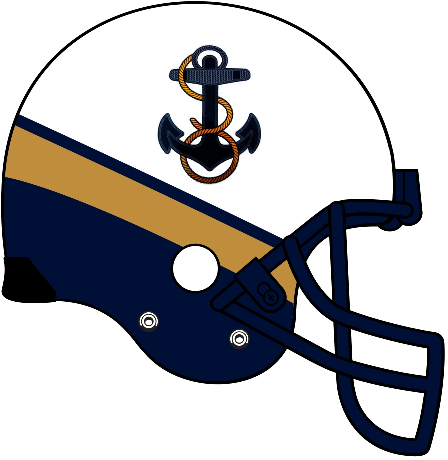 Navy Midshipmen 2012-Pres Helmet Logo DIY iron on transfer (heat transfer)